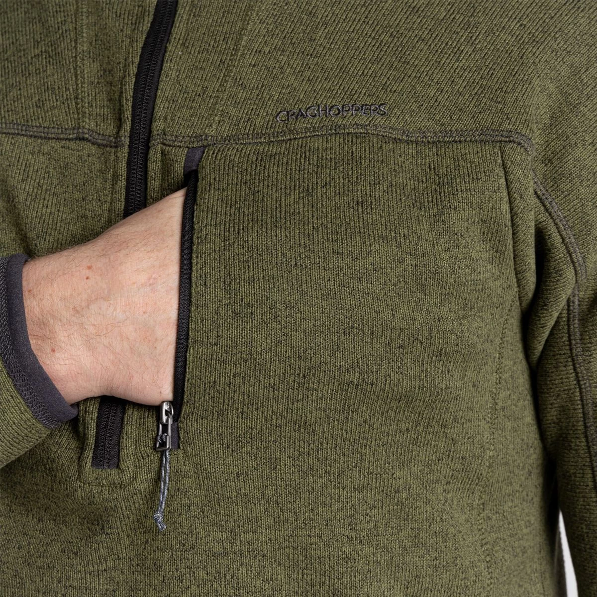 Craghoppers Men’s Torney Half Zip Fleece – Loden Green 7 Craghoppers Men’s Torney Half Zip Fleece – Loden Green - Image 7