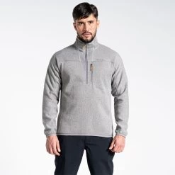 Craghoppers Men’s Torney Half Zip Fleece – Soft Grey Marl -Fashionable Man torney half zip sft grey mrl 1 1