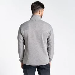Craghoppers Men’s Torney Half Zip Fleece – Soft Grey Marl -Fashionable Man torney half zip sft grey mrl 4