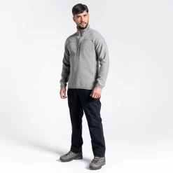 Craghoppers Men’s Torney Half Zip Fleece – Soft Grey Marl -Fashionable Man torney half zip sft grey mrl 5