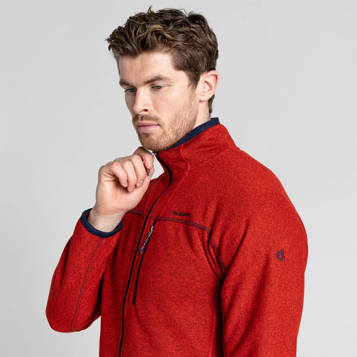 Craghoppers Men’s Torney Fleece Jacket – Chilli Red 5 Craghoppers Men’s Torney Fleece Jacket – Chilli Red - Image 5