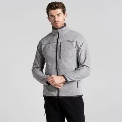 Craghoppers Men’s Torney Fleece Jacket – Dove Grey Marl -Fashionable Man torney jacket dove grey mrl 1 1