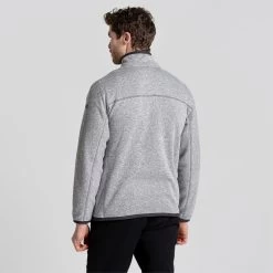 Craghoppers Men’s Torney Fleece Jacket – Dove Grey Marl -Fashionable Man torney jacket dove grey mrl 3