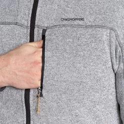 Craghoppers Men’s Torney Fleece Jacket – Dove Grey Marl -Fashionable Man torney jacket dove grey mrl 6