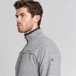 Craghoppers Men’s Torney Fleece Jacket – Dove Grey Marl -Fashionable Man torney jacket dove grey mrl 7
