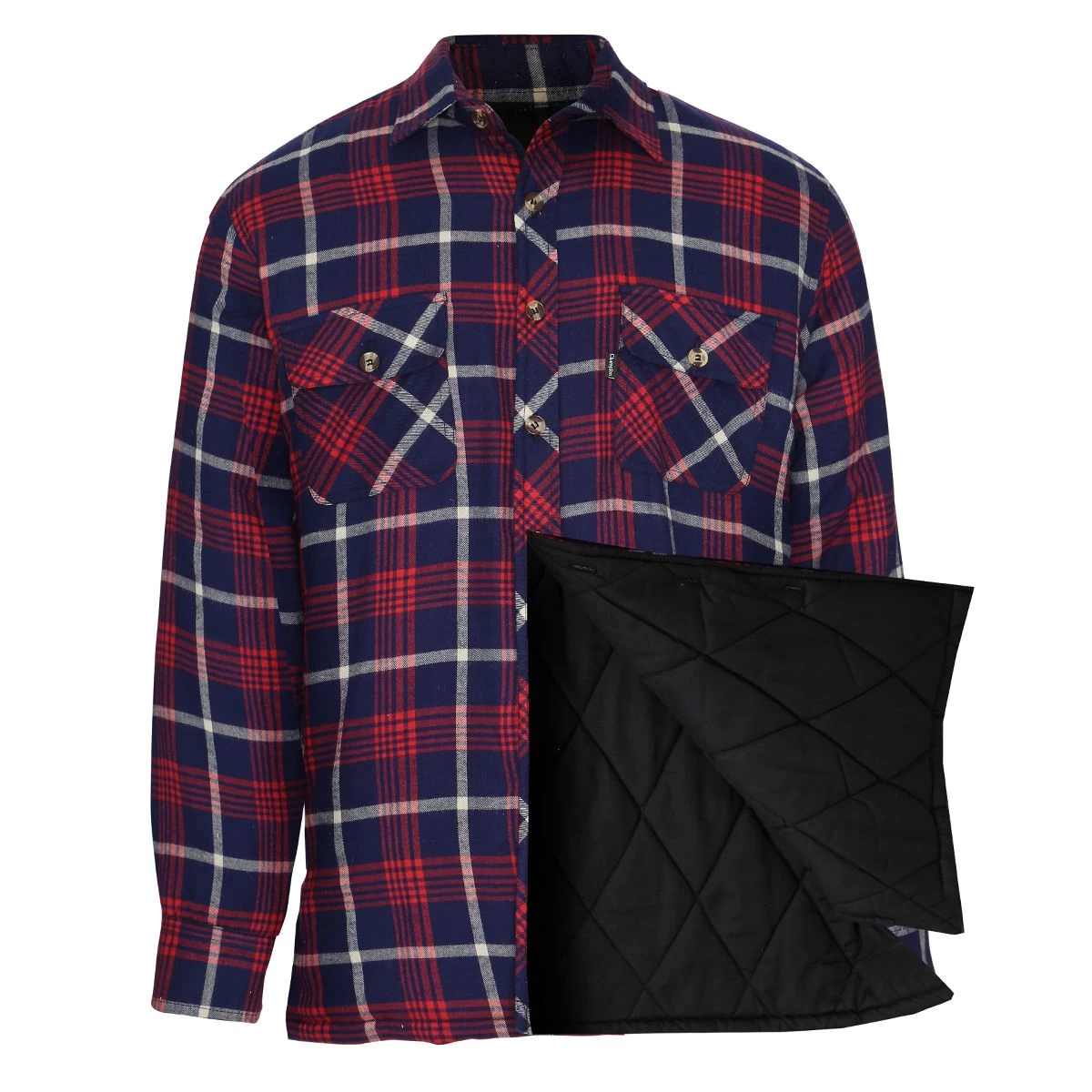 Champion Men's Totnes Padded Quilted Shirt - Red 2 Champion Men's Totnes Padded Quilted Shirt - Red - Image 2