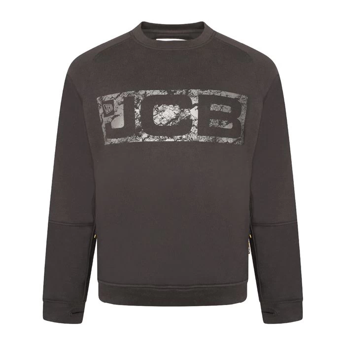 JCB Trade Crew Sweatshirt - Black 1 JCB Trade Crew Sweatshirt - Black