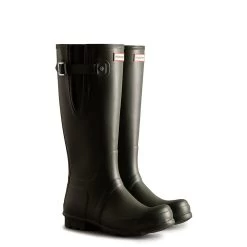 Hunter Men’s Original Tall Side Adjustable Wellington Boots – Dark Olive