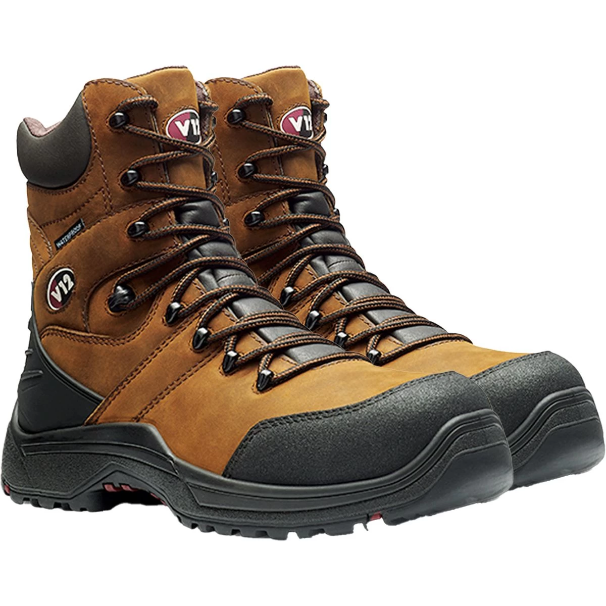 V12 Men's Rocky IGS Zip Safety Boot - Brown 1 V12 Men's Rocky IGS Zip Safety Boot - Brown