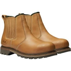 V12 Men's Stampede Safety Dealer Boots - Tan