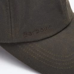 Barbour Wax Sports Cap -Olive -Fashionable Man wax cap olive 1