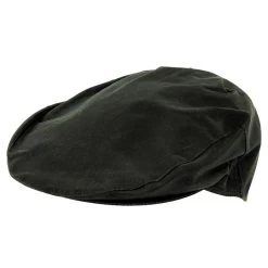 Hoggs Of Fife Waxed Cap - Dark Olive