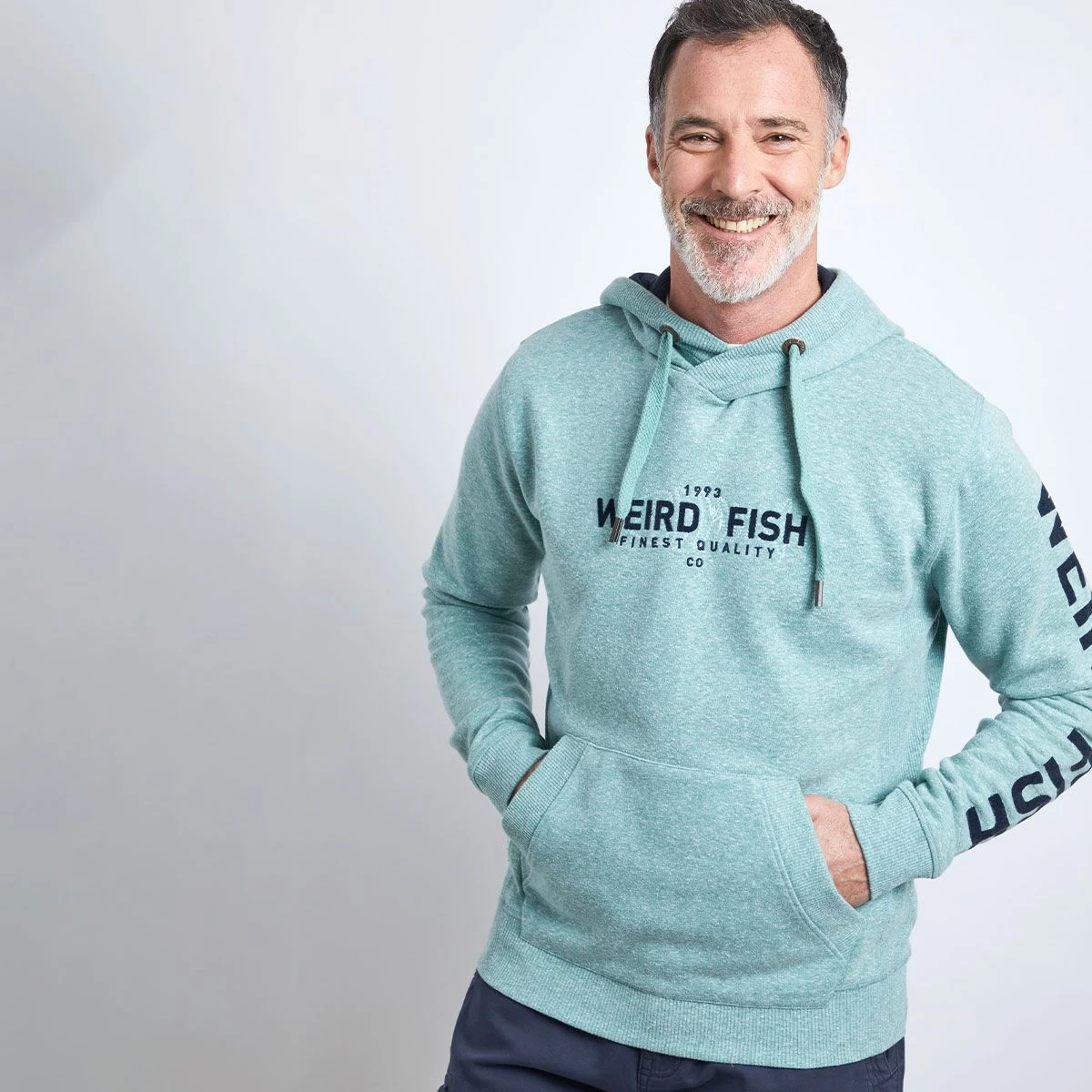 Weird Fish Men’s Calistoga Hoodie– Viridis 3 Weird Fish Men’s Calistoga Hoodie– Viridis - Image 3