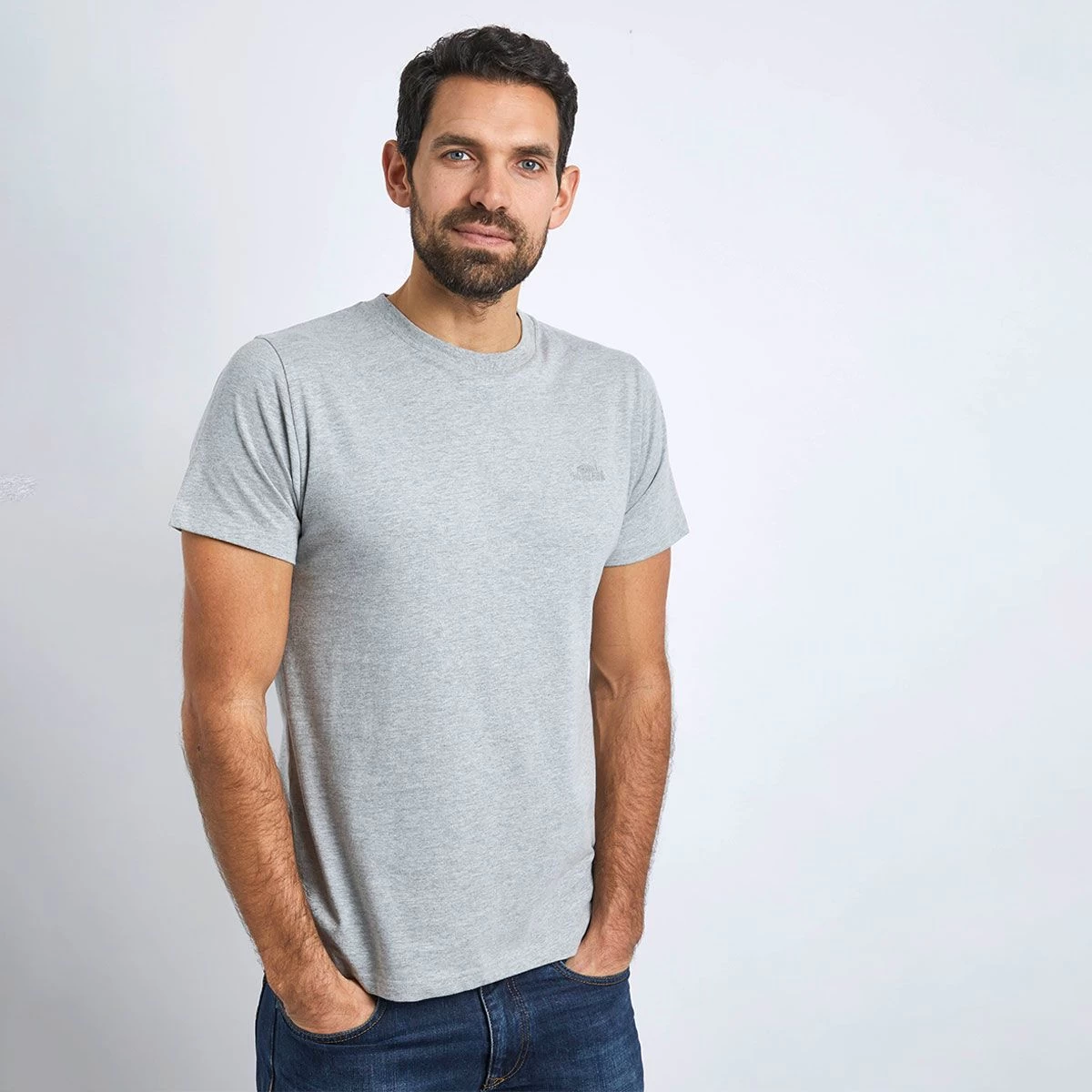 Weird Fish Men’s Fished T-Shirt– Grey Marl 1 Weird Fish Men’s Fished T-Shirt– Grey Marl