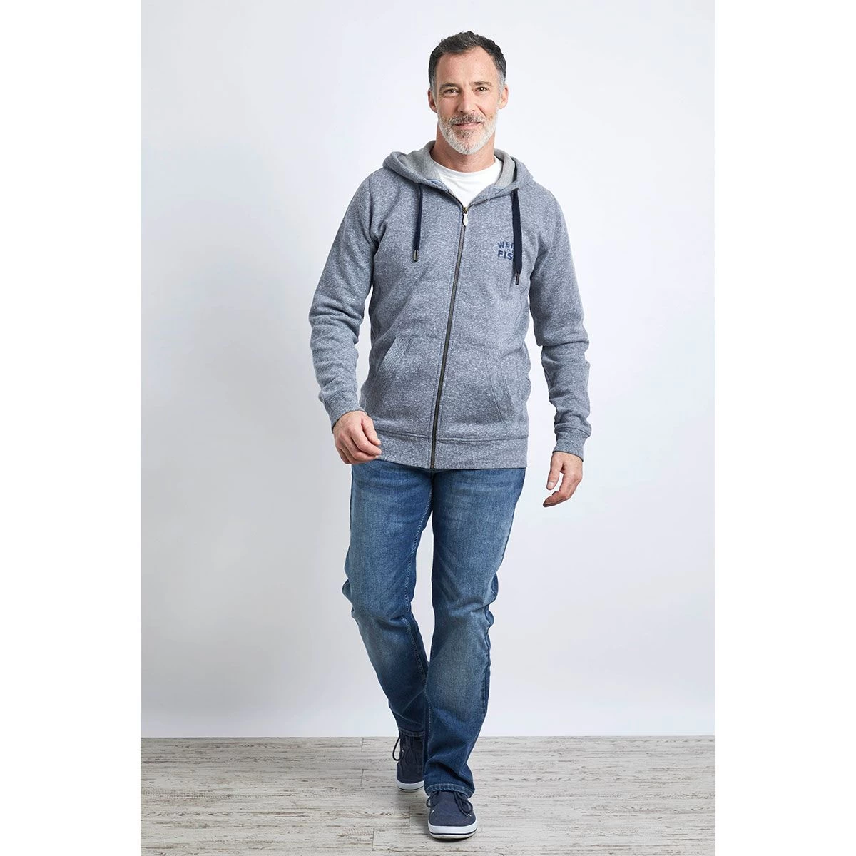 Weird Fish Men’s Fontana Full Zip Hoodie – Navy 6 Weird Fish Men’s Fontana Full Zip Hoodie – Navy - Image 6