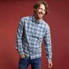 Weird Fish Men’s Whittaker Lined Check Shirt – Olive