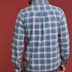 Weird Fish Men’s Whittaker Lined Check Shirt – Olive -Fashionable Man whittaker lined chck shrt olive 3