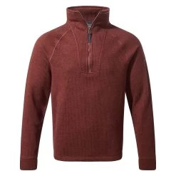Craghoppers Men's Wole Half Zip Fleece - Mahogany Marl