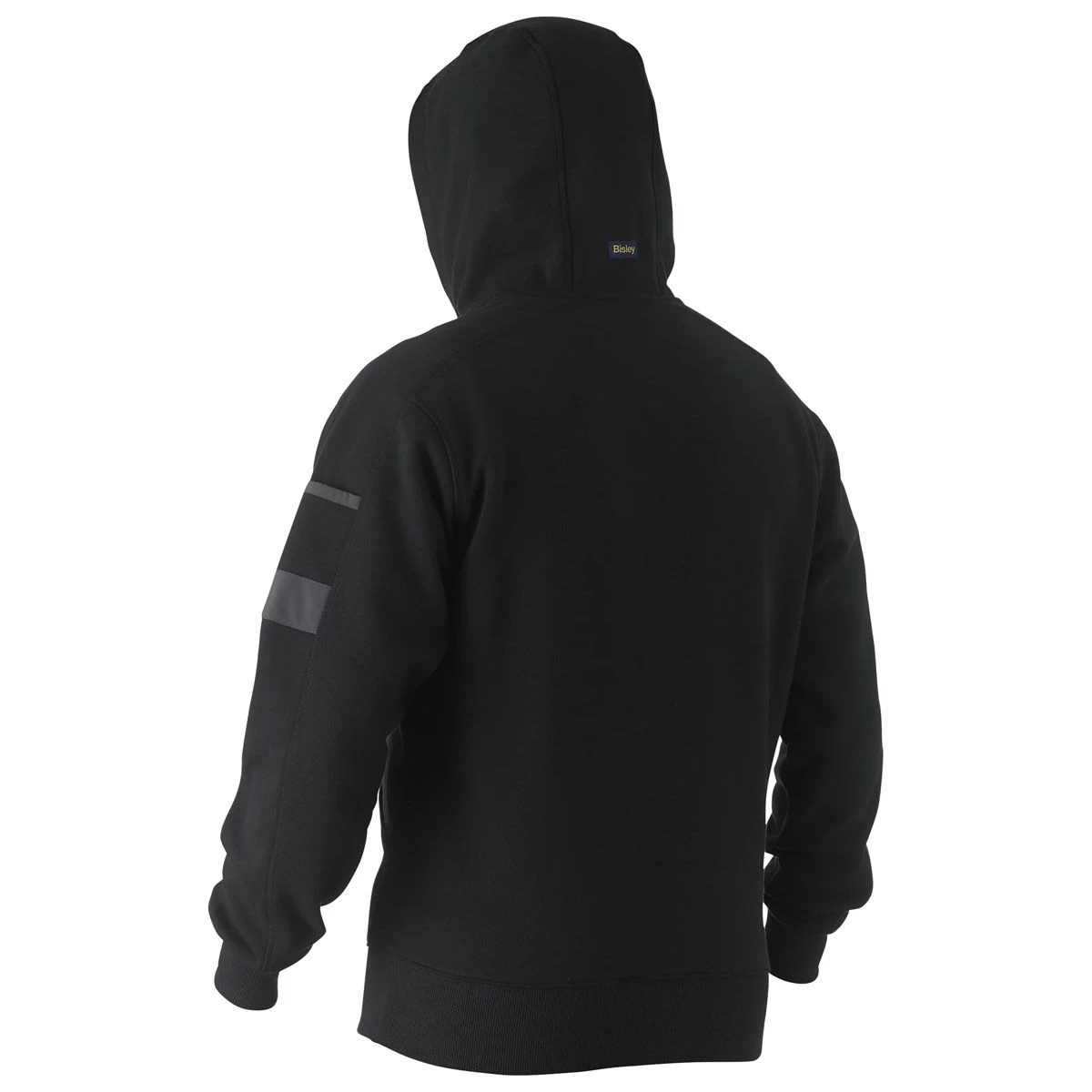 Bisley Workwear Fleeced Work Hoodie - Black 2 Bisley Workwear Fleeced Work Hoodie - Black - Image 2