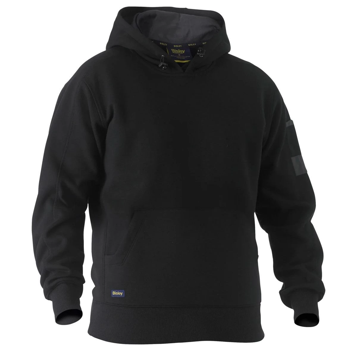 Bisley Workwear Fleeced Work Hoodie - Black 3 Bisley Workwear Fleeced Work Hoodie - Black - Image 3