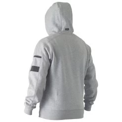 Bisley Workwear Fleeced Work Hoodie - Grey Marl 7 Bisley Workwear Fleeced Work Hoodie - Grey Marl -Fashionable Man work fleece hoodie grey marl 3