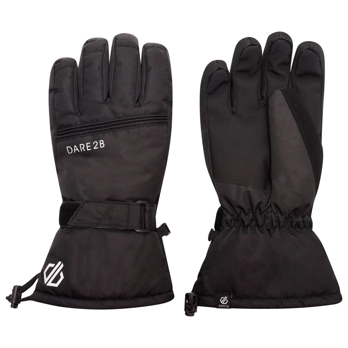 Dare 2b Men’s Worthy Waterproof Gloves – Black 2 Dare 2b Men’s Worthy Waterproof Gloves – Black - Image 2